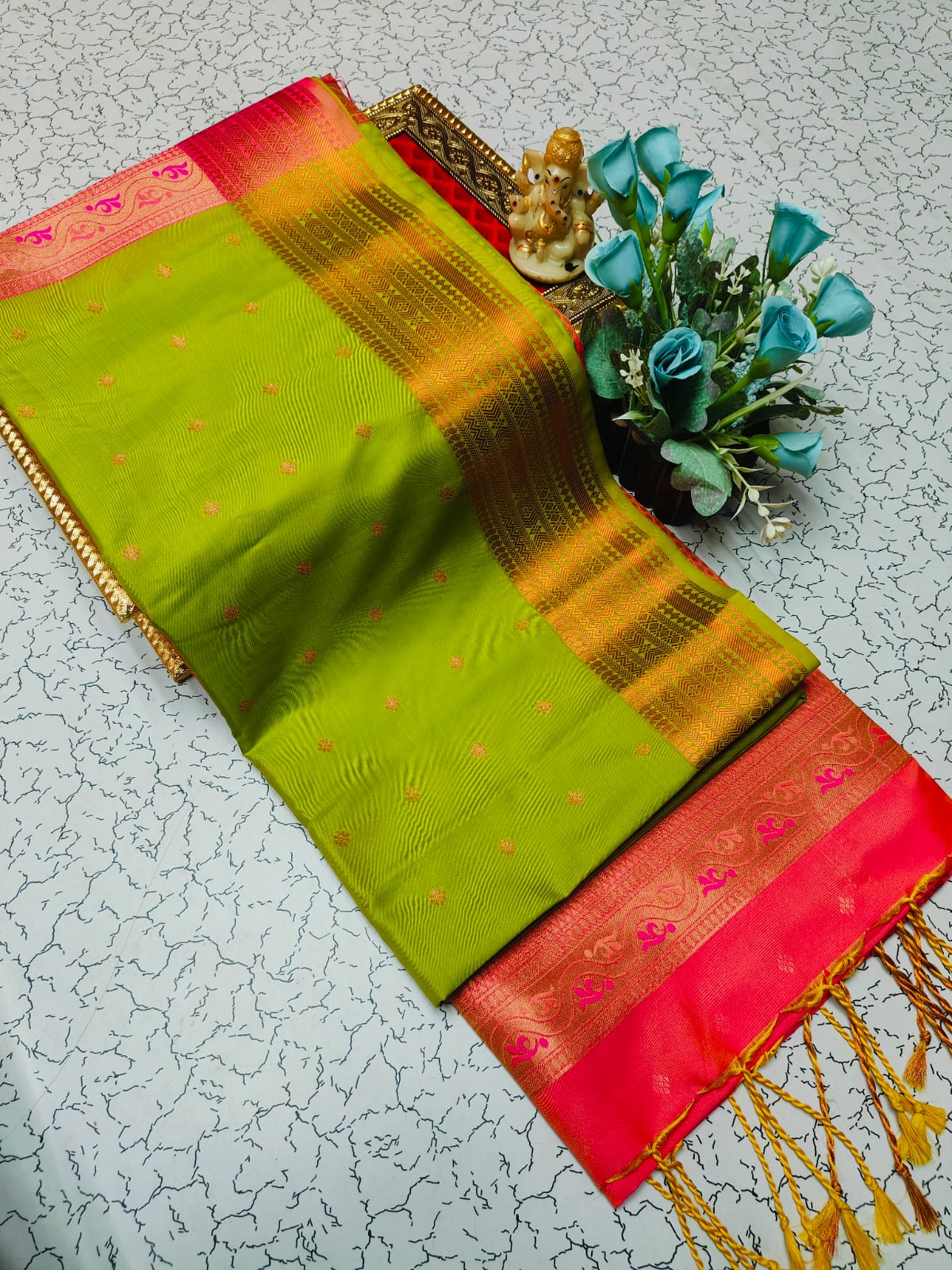 SEMI KANCHI SAREE