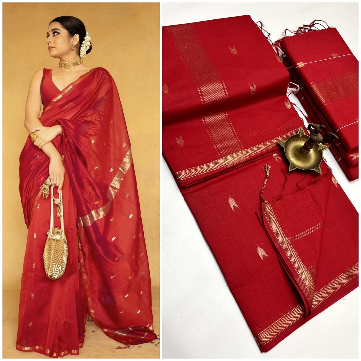 KANCHI COTTON SAREE SKU107