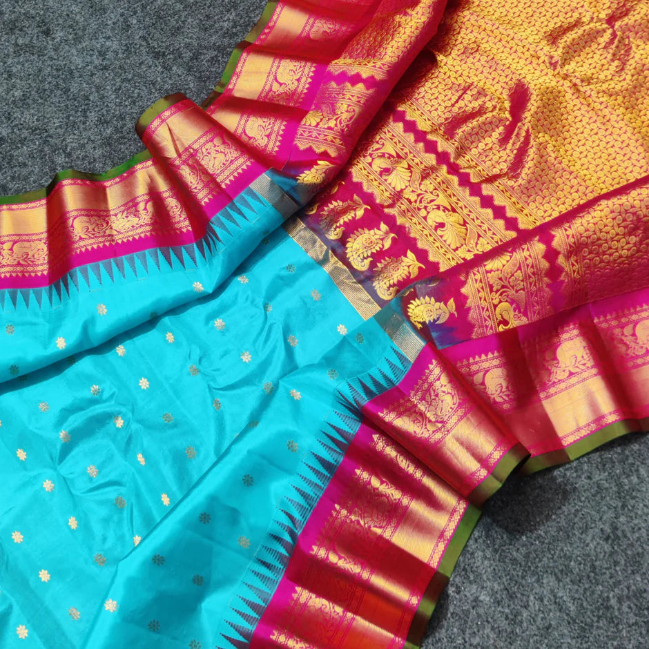 GADWAL PURE SILK HANDLOOM SAREE SKU182