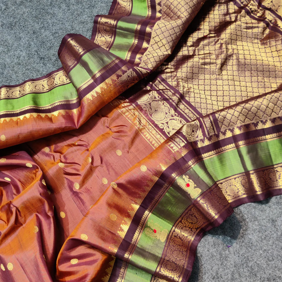 GADWAL PURE SILK HANDLOOM SAREE SKU93
