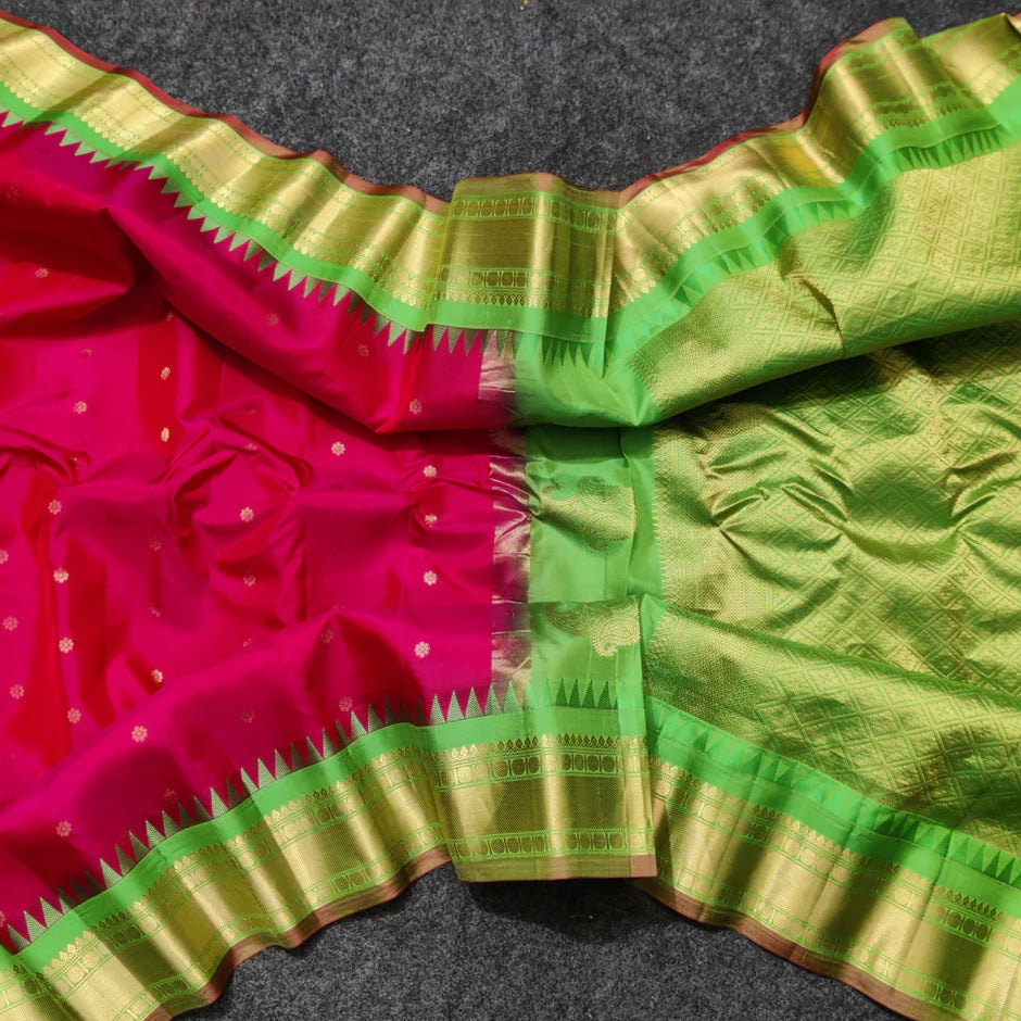 GADWAL PURE SILK HANDLOOM SAREE SKU173