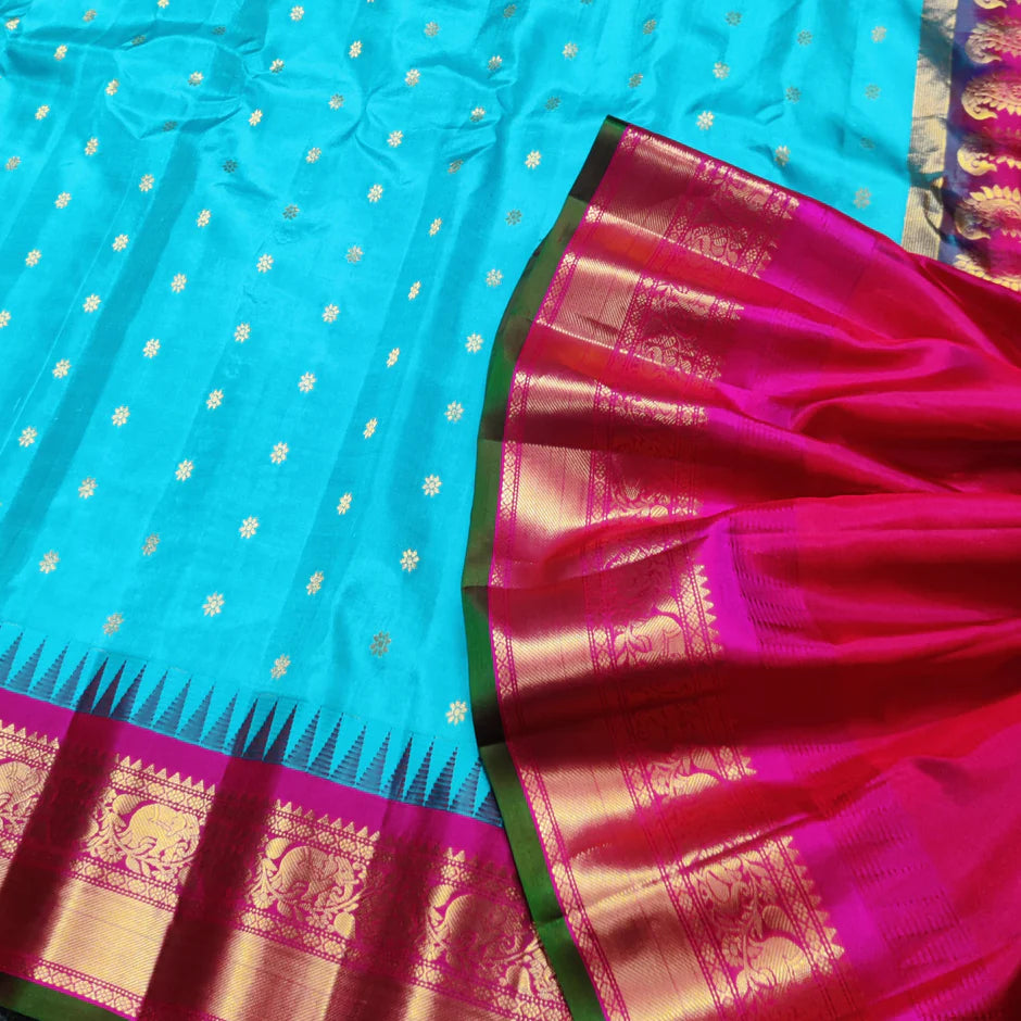 GADWAL PURE SILK HANDLOOM SAREE SKU182